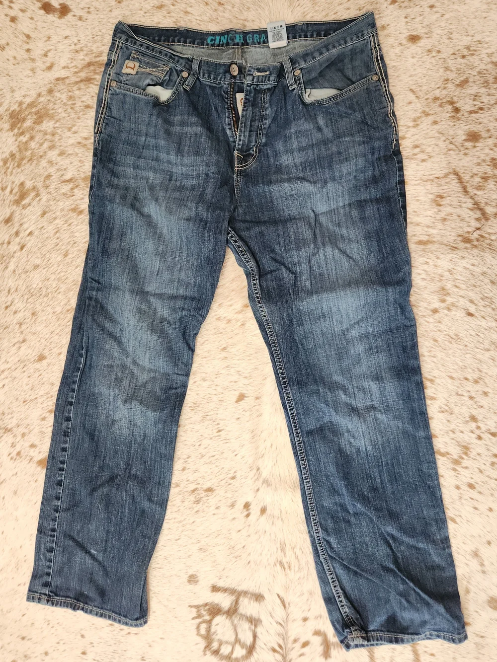 CINCH Men's Blue Slim Straight Jeans